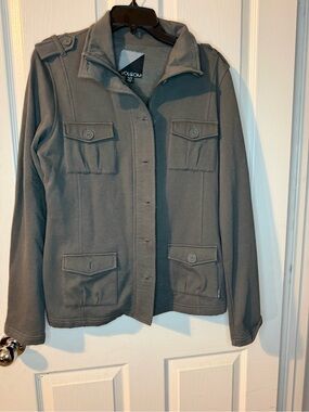 Volcom Women's Charcoal Gray Utility Jacket